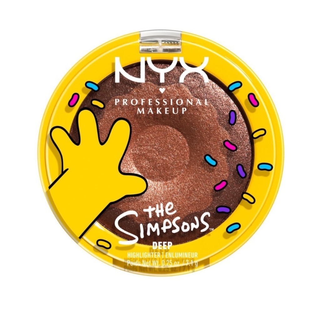 NYX The Simpsons Donut Highlighter Unisex‎ 0.25oz Glazed Over Deep SDH02 NWT